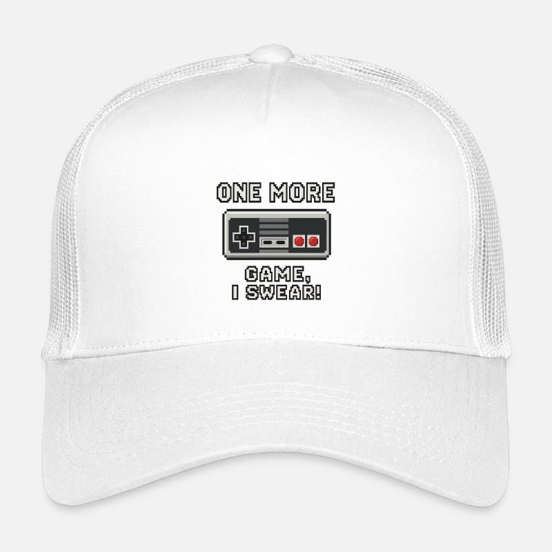 Retro Gaming Zitat Design - Kinder Trucker-Cap - Weiß