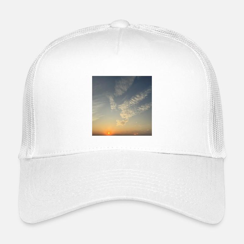 Evening sky with sea of clouds Kids’ Trucker Cap