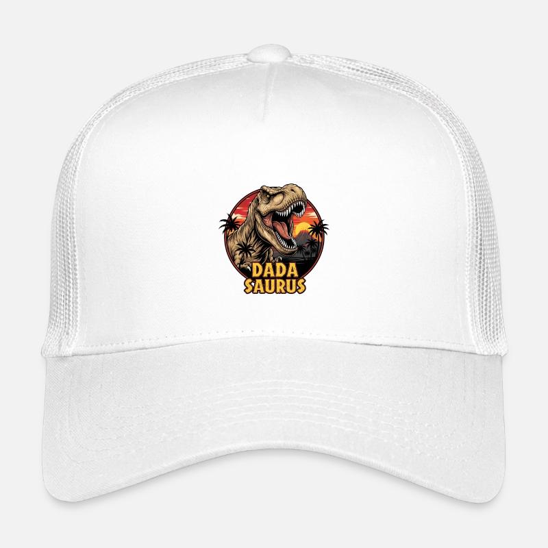Tyrannosaurus Dada Saurus Sunset Kids’ Trucker Cap
