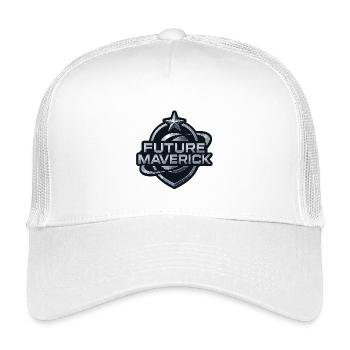 Future Maverick – Chrome Emblem - Kinder Trucker-Cap - Weiß - Vorne