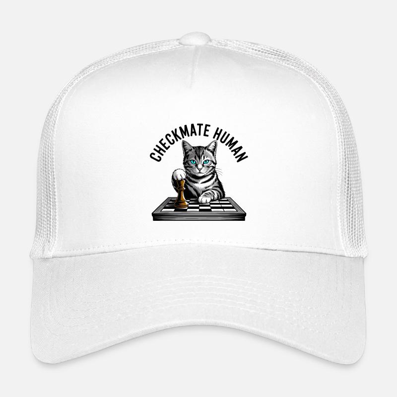 Checkmate Human Chess Cat Kids’ Trucker Cap