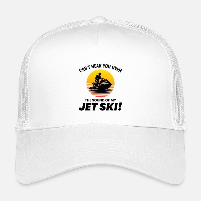 Vintage Jet Ski Sunset Sound Wave  Kids’ Trucker Cap