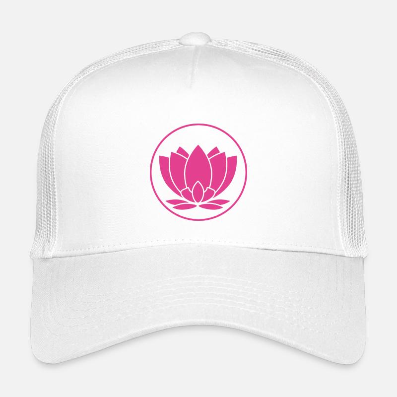 Lotus Blume pink Design Kinder Trucker-Cap