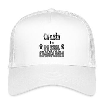 Cousin in einer einzigen Kopie - Kinder Trucker-Cap - Weiß - Vorne