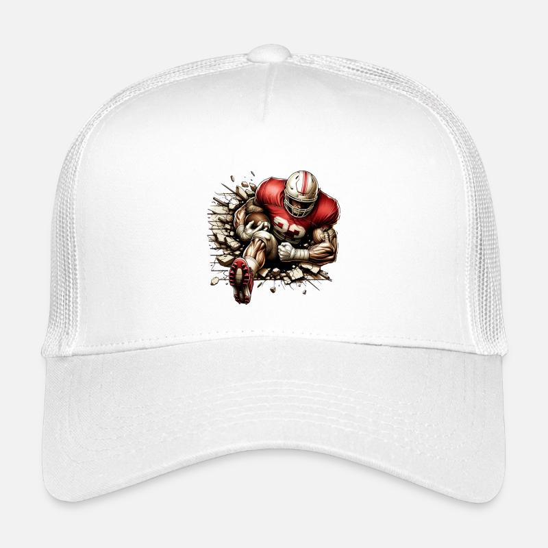 American Football Player Breaks Through Wall Kids’ Trucker Cap