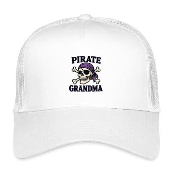 Mamie Pirate - Casquette trucker enfant - blanc - Devant