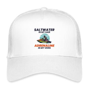 Extreme Jetski Salzwasser Adrenalin Fahrt - Kinder Trucker-Cap - Weiß - Vorne