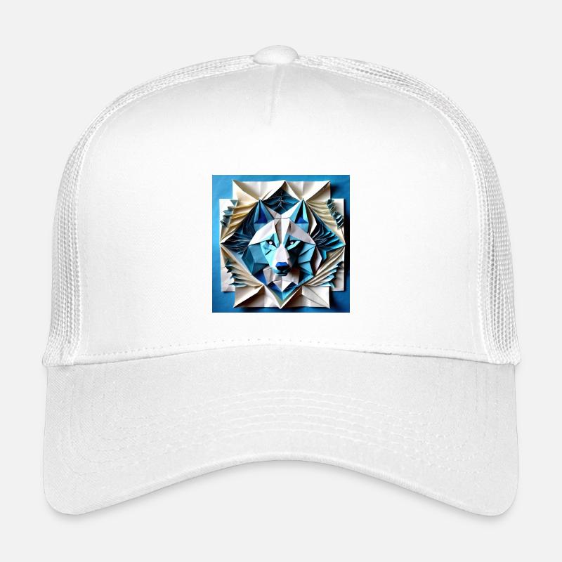 Loup Artisanal en Papier 3D Casquette trucker enfant