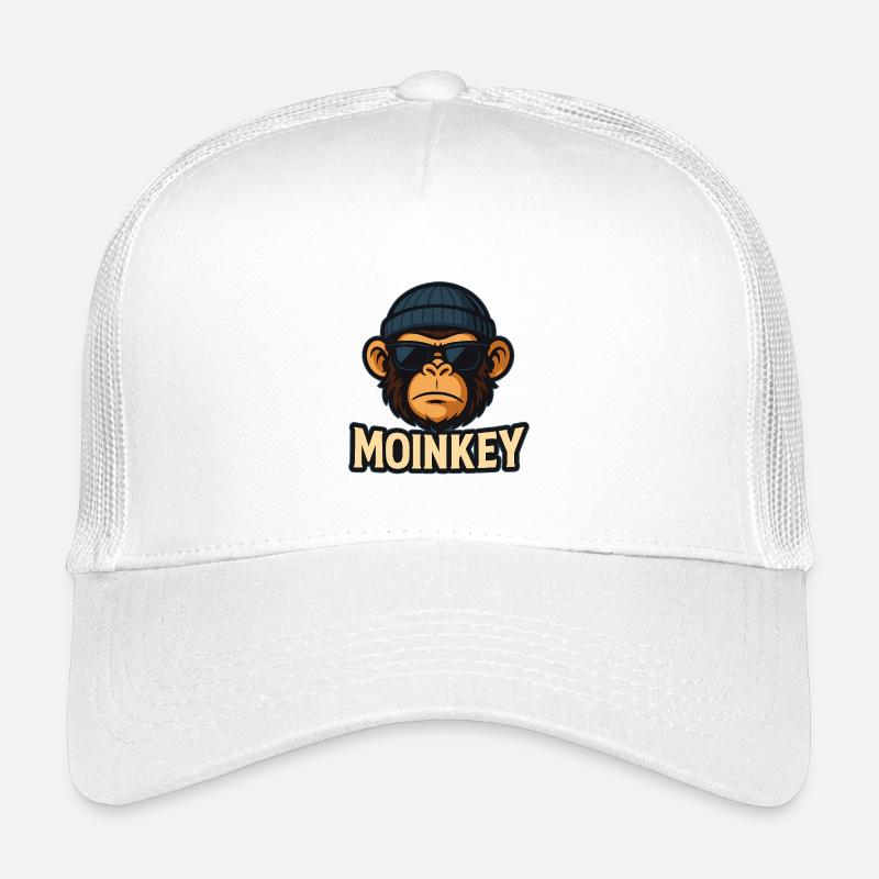 MOINKEY Affe Design – Moin Hamburg Geschenkidee Kinder Trucker-Cap