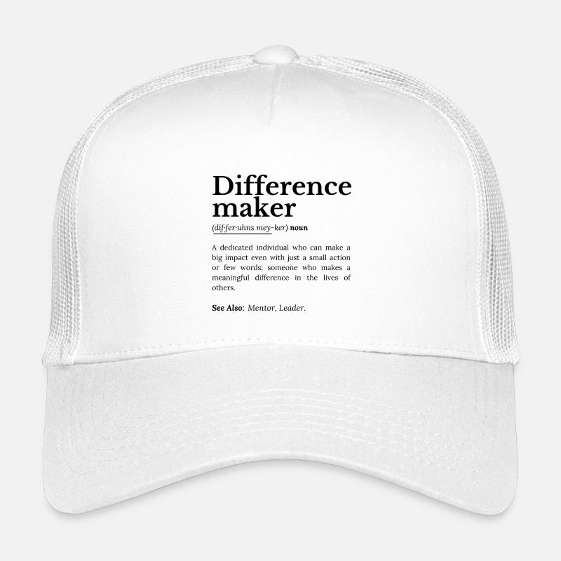 Difference Maker – Inspirierendes Zitat Kinder Trucker-Cap