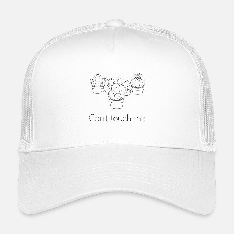 Kaktus lineart Fun - Kinder Trucker-Cap - Weiß