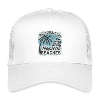 Nur ein entspannter Typ, der tropische Strände liebt - Kinder Trucker-Cap - Weiß - Vorne