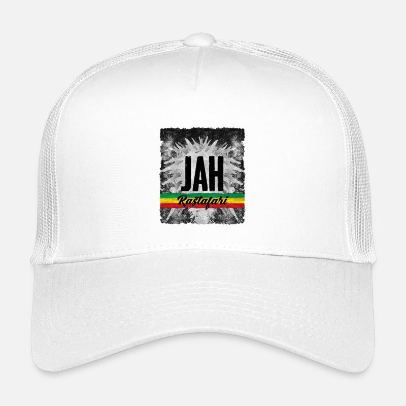 JAH Symbole Rastafari avec Ruban Casquette trucker enfant
