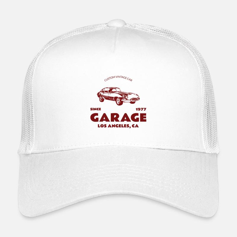 Custom Oldtimer – Garage Los Angeles - Kinder Trucker-Cap - Weiß