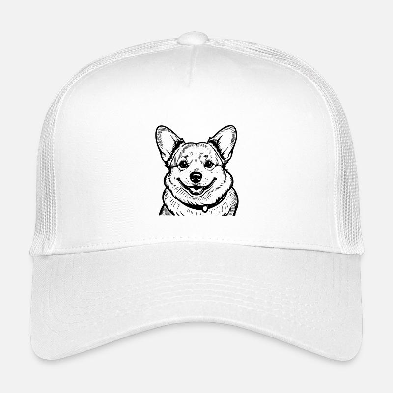 Corgi Hund Illustration Kinder Trucker-Cap