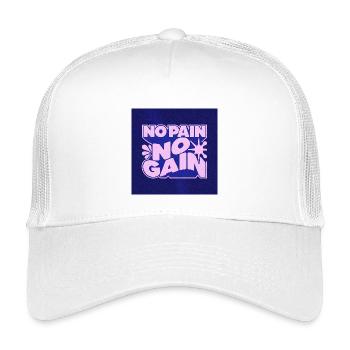 Pas de douleur, pas de gain Conception motivante - Casquette trucker enfant - blanc - Devant