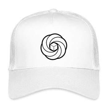Cosmic Cube Vortex - Kids’ Trucker Cap - white - Front