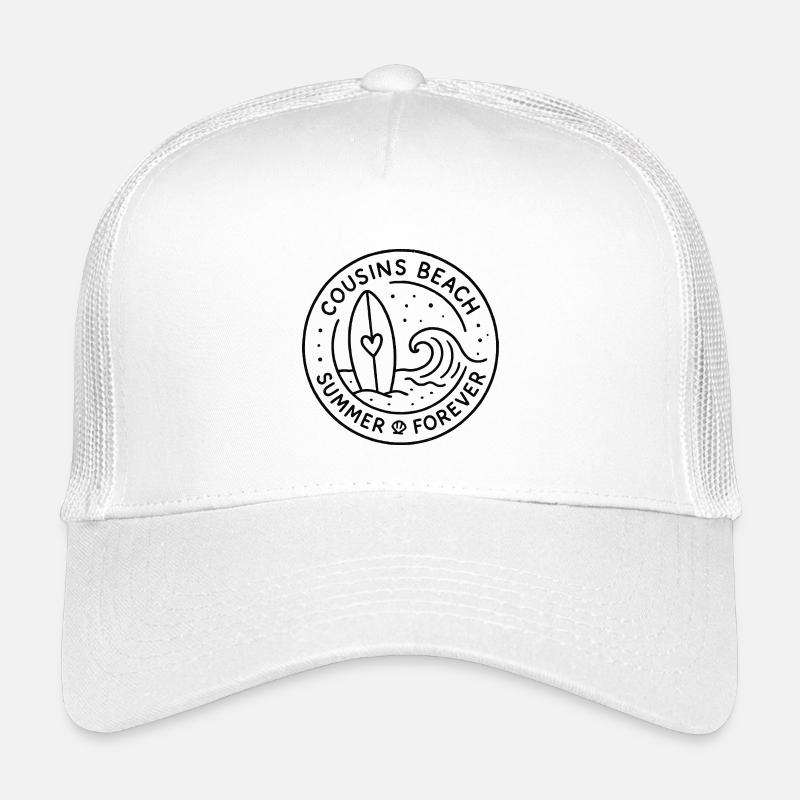 Cousins Beach – Summer Forever Badge - Kinder Trucker-Cap - Weiß