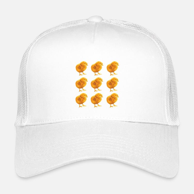 Chick Pattern for Spring and Nature Kids’ Trucker Cap