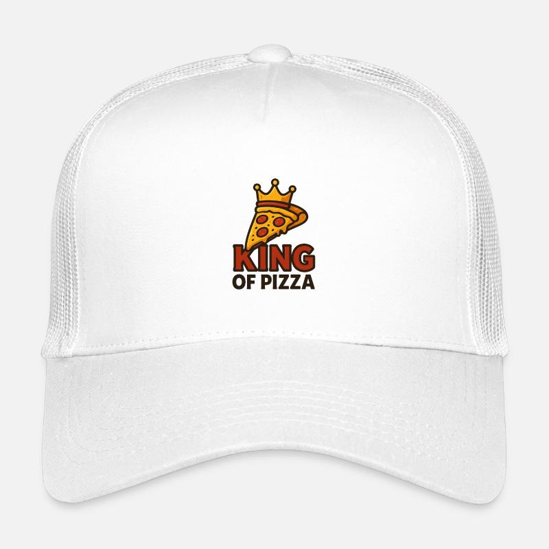 König der Pizza mit Krone Kinder Trucker-Cap