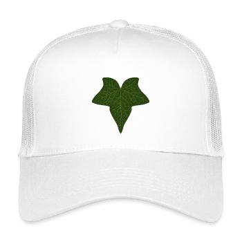 Élégant motif de feuille de lierre vert - Casquette trucker enfant - blanc - Devant
