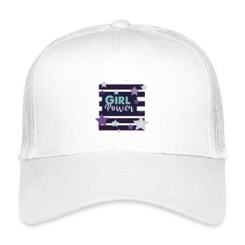 Girl Power Motivations Design - Kids’ Trucker Cap - white - Front