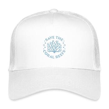 Retten, die Korallenriffe schützen, Meeresaktivist - Kinder Trucker-Cap - Weiß - Vorne