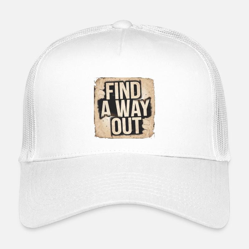 Urban Graffiti Trouver une issue Conception motivante Casquette trucker enfant