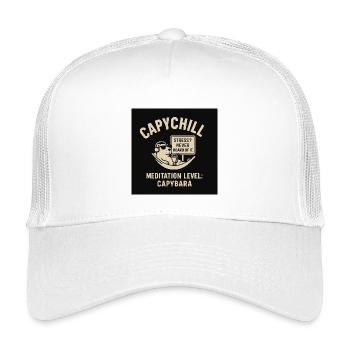 CapyChill Stress-Free Relax Shirt - Kids’ Trucker Cap - white - Front