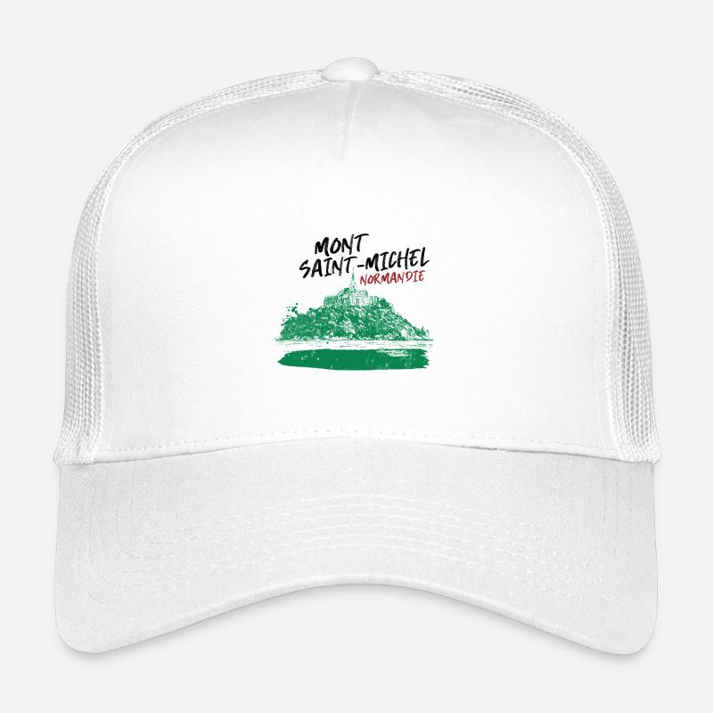 Normandie Mont Saint-Michel en Vert Casquette trucker enfant