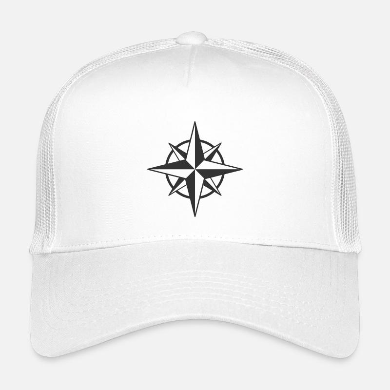 Compass Rose Symbol Design Kids’ Trucker Cap