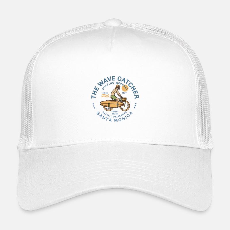 Design de Surfeur à Santa Monica Casquette trucker enfant
