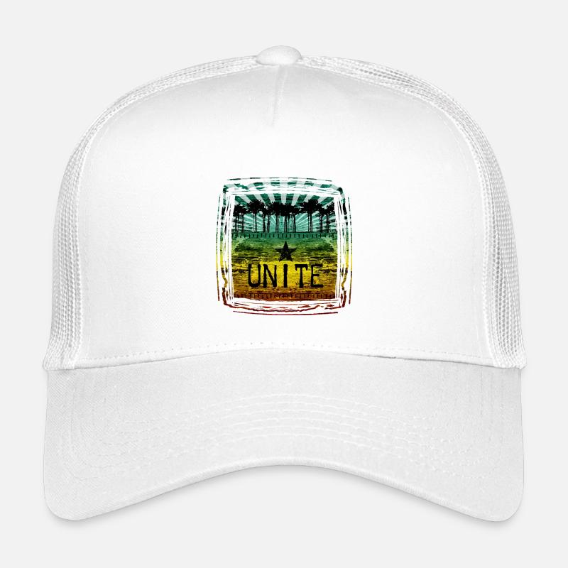 Unity Motivational Design with Reggae Colors Kids’ Trucker Cap