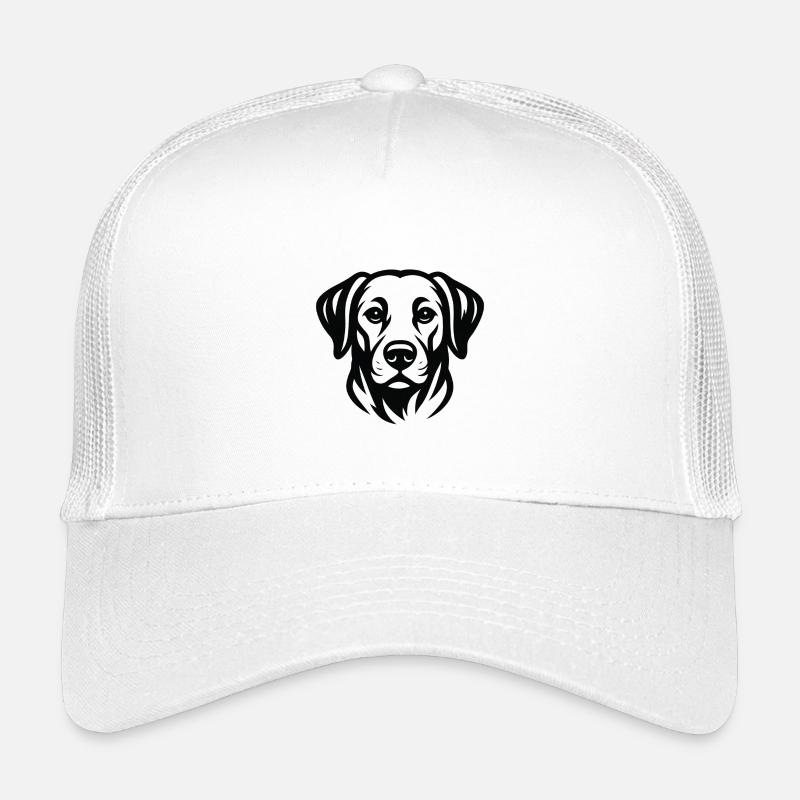 Dessin au trait du visage des chiens Casquette trucker enfant