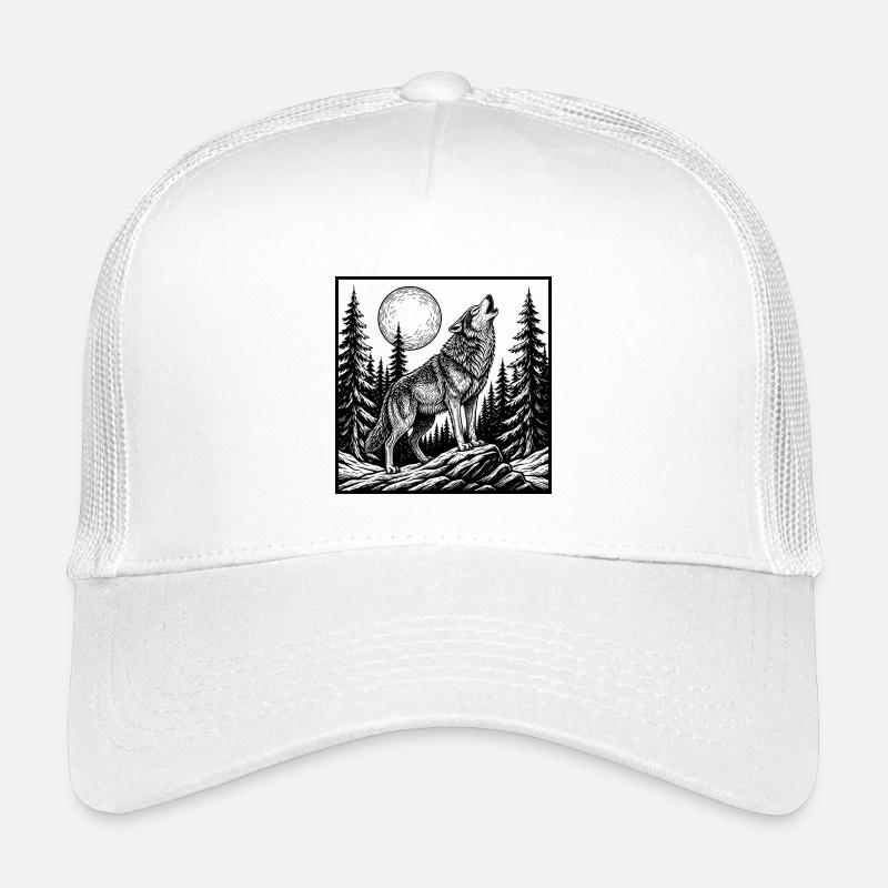 Heulender Wolf Kinder Trucker-Cap
