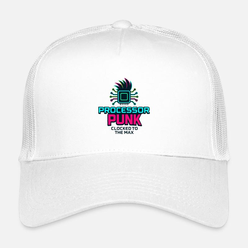 Processor Punk - Kids’ Trucker Cap - white