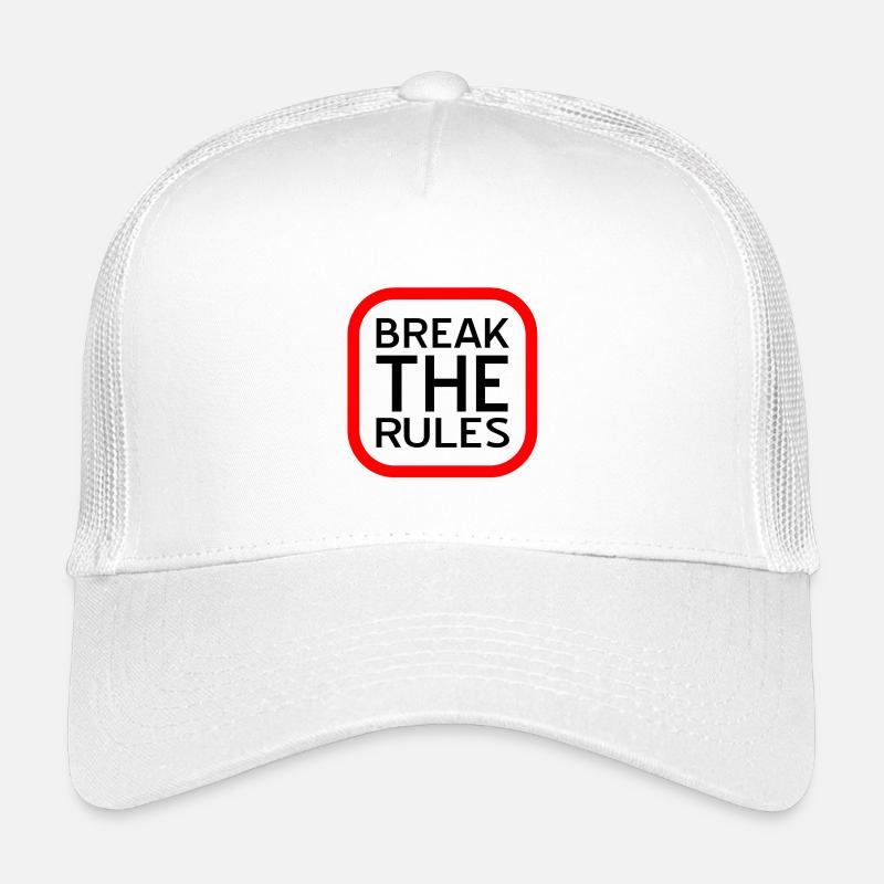 Regeln - Kinder Trucker-Cap - Weiß
