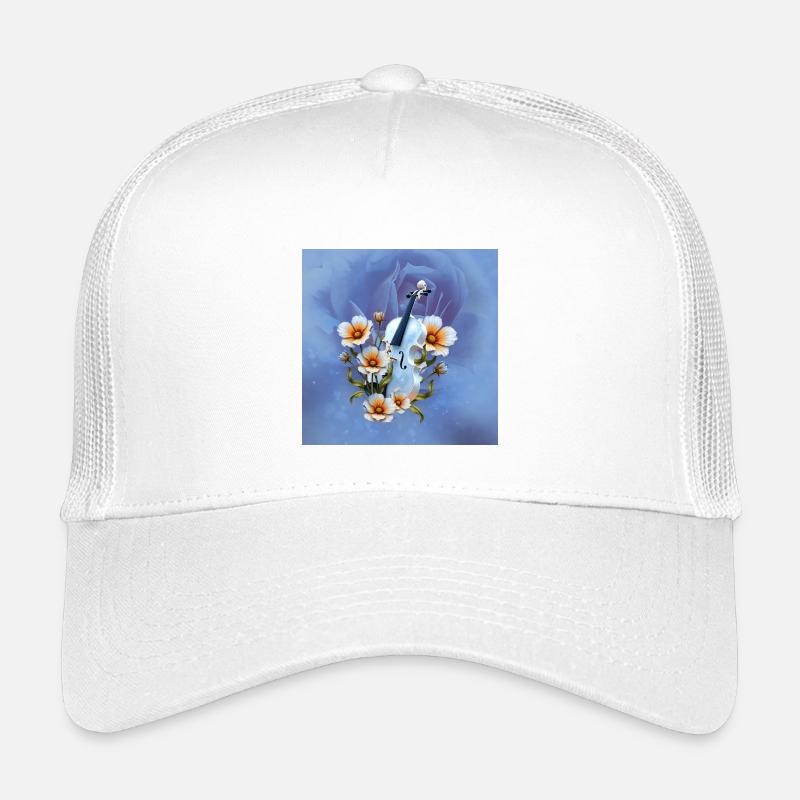Violon Celeste à fleurs Casquette trucker enfant