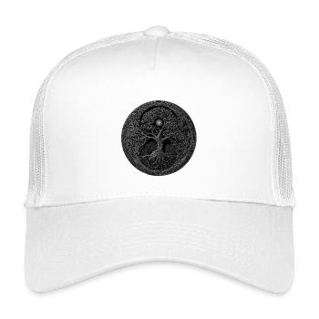 Médaille viking valhalla - Casquette trucker enfant - blanc - Devant