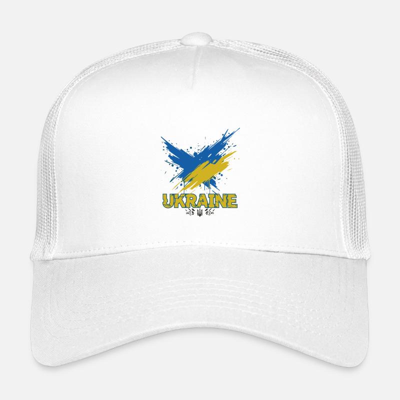 Ukraine Flag Splash Art Kids’ Trucker Cap