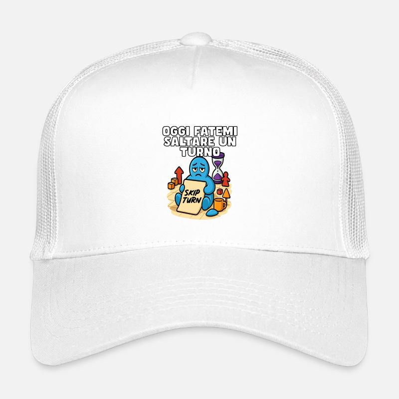 Die Schicht heute überspringen - Kinder Trucker-Cap - Weiß