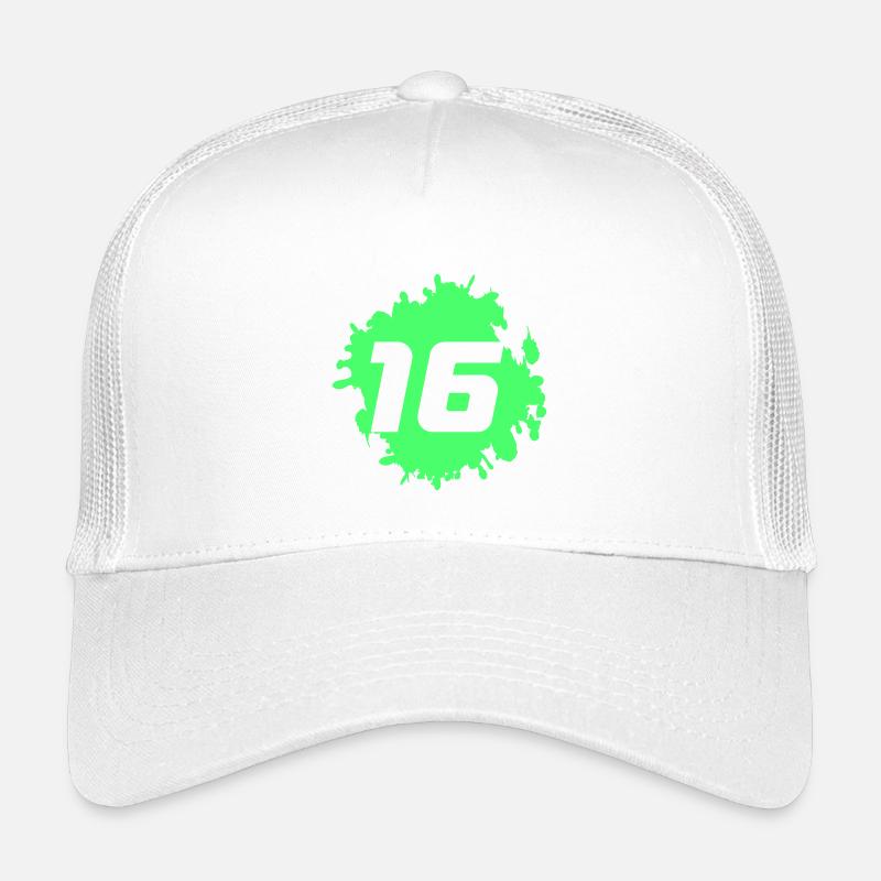 Neon Grün Spritz 16 Design Kinder Trucker-Cap