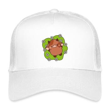 P'tit vachette Printemps - Kinder Trucker-Cap - Weiß - Vorne