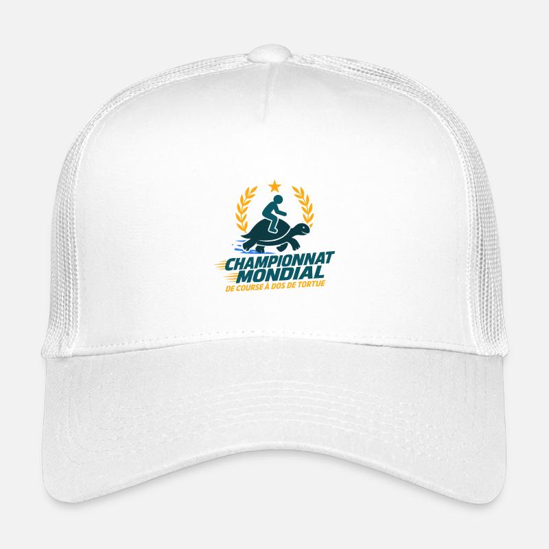 Schildkröten-Renn-Meisterschaft - Kinder Trucker-Cap - Weiß