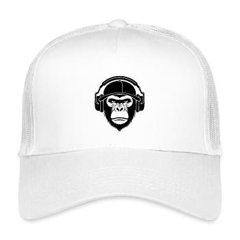 Graffiti Beat Edition Streetstyle Monkey Head Chemise - Casquette trucker enfant - blanc - Devant