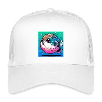 Kugelfisch - Kinder Trucker-Cap - Weiß - Vorne