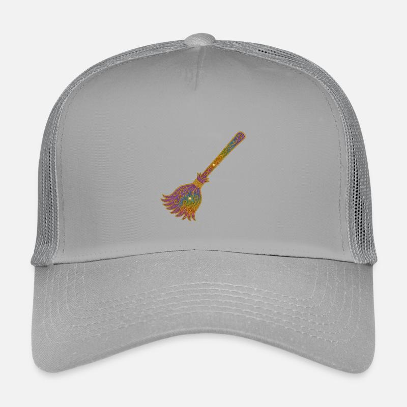 Rainbow Glitter Broom Magic Kids’ Trucker Cap