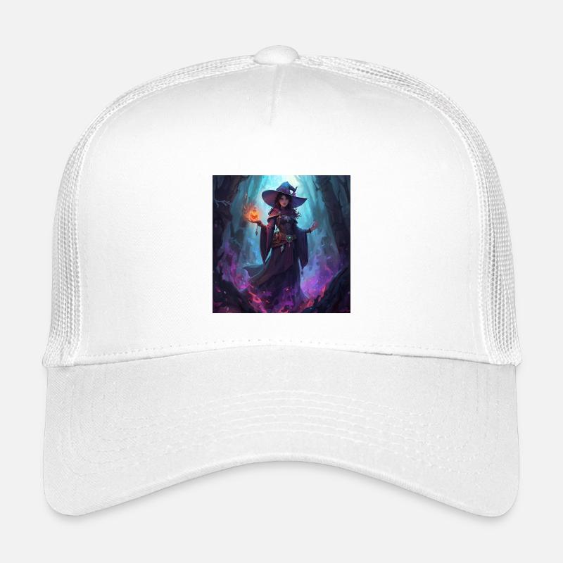Verzauberte Höhlenhexe - Kinder Trucker-Cap - Weiß