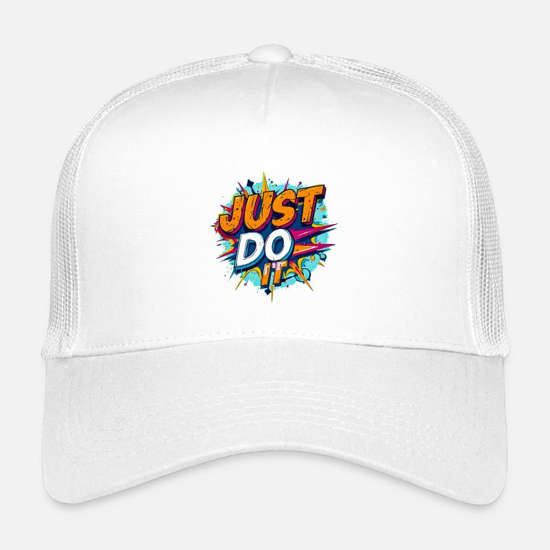 Explosive Pop-Art-Motivation - Kinder Trucker-Cap - Weiß
