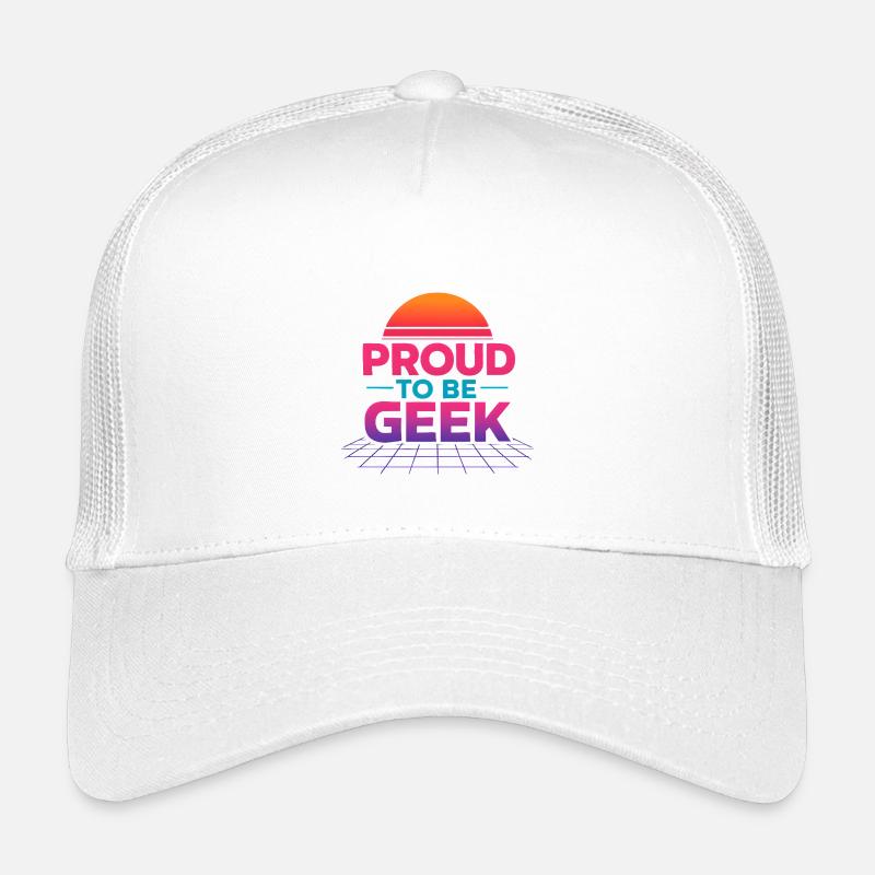 Proud to be Retro Gradient Geek Kids’ Trucker Cap